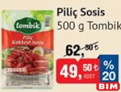 TOMBİK PİLİÇ SOSİS 500 G